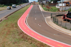 Alças do viaduto Olindo Periolo em Cascavel 