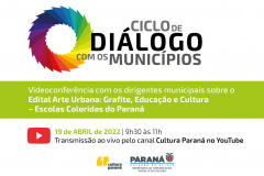 Ciclo de Diálogo desta terça será sobre o edital Escolas Coloridas
