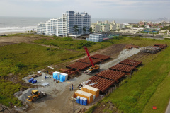 Trecho da praia de Matinhos fica interditado para preparação do canteiro de obras