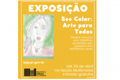 Biblioteca prorroga exposição de arte inclusiva produzida por pessoas com deficiência visual