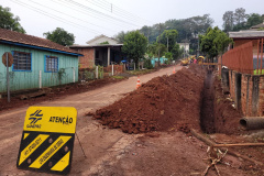 Sanepar inicia obras de implantação de serviço de esgoto em Capitão Leônidas Marques 