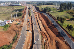 Duplicação da BR-277 em Guarapuava desvia tráfego de veículos para as marginais