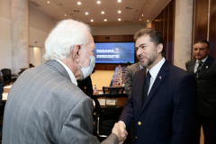 Vice-governador recebe ministro do Paraguai