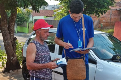 Trabalho aborda morador sobre preservação dos recursos hidricos
