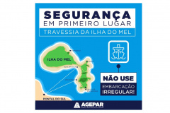 Agepar lança campanha de conscientização para usuários da travessia da Ilha do Mel 