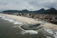 Primeiro headland começa a ganhar forma na Orla de Matinhos