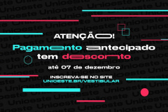 Adiantar a inscrição para o Vestibular Unioeste 2023 é garantia de desconto na taxa