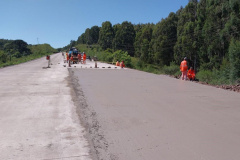 Com 90% da obra pronta, DER prevê concluir pavimento de concreto da PRC-280 ainda em 2022