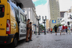 Forças de segurança reforçam policiamento no centro da capital