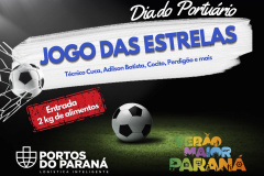  Partida beneficente no Dia do Portuário reúne ídolos em Paranaguá