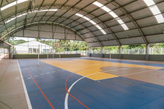 Colégio indígena de Manoel Ribas ganha quadra coberta e novo espaço de cozinha e refeitório