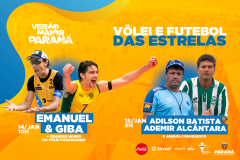 Giba, Emanuel e ex-atletas de futebol de clubes paranaenses se reúnem em Jogos das Estrelas no LitoralGiba, Emanuel e ex-atletas de futebol de clubes paranaenses se reúnem em Jogos das Estrelas no Litoral
