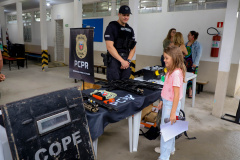SESP-Forças de segurança pública realizam exposisão em Matinhos. Fotos:Ari Dias/AEN