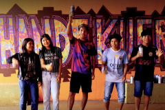 Oficina de grafitti estimula frequência escolar e fortalece cultura indígena em escola no oeste do estado