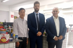  novo presidente do Ipem, Cesar Antonio Tuoto Silveira Mello. Na oportunidade, ele se apresentou aos servidores e conheceu os laboratórios do instituto