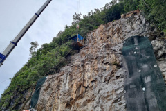 Obra do DER no km 41 da BR-277 chega a 70% de execução neste final de semana 