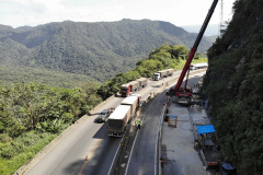 Análise indica reforços na contenção do km 41 da BR-277; obra termina dia 15 