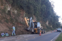 Detonação de rochas em União da Vitória
