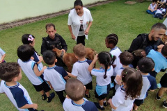  Em parceria com a Secretaria Municipal de Educação, Polícia Penal auxilia em projeto educativo sobre fauna em CMEIs de Maringá