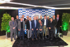 IPARDES ALex Adam SEPL Presidente Jorge Callado ao centro, com secere tario Guto Silva e ladeado de ex presidentes da instituicao