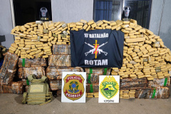 Polícia Militar apreende mais de 800 quilos de drogas em ação conjunta, no Norte