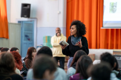 Seed-PR promove ação de conscientização sobre o racismo no Colégio Estadual Professor Lysímaco Ferreira da Costa