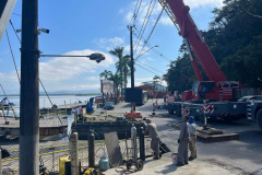 Substituição de ponte flutuante na travessia do Ferry Boat de Guaratuba