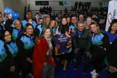 Guaratuba, 28 de agosto de 2023 - A primeira dama, Luciana Saito Massa, participou da abertura do Jogos da Integração da Idoso.