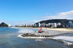 Com estruturas finalizadas, revitalização da Orla de Matinhos chega a 86% de conclusão