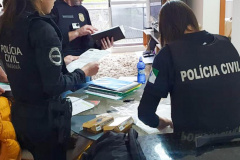 PCPR faz operação contra organização criminosa envolvida em extorsões e agiotagem