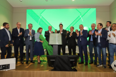 O governador Carlos Massa Ratinho Junior exaltou novamente a importância das cooperativas para a economia do Paraná durante a inauguração da nova sede administrativa do Sicredi em Palotina