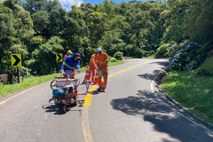 Estrada da Graciosa terá bloqueio também na segunda-feira para finalizar serviços 