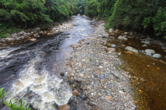 Rio Marumbi, em Morretes, integra a Bacia Litorânea do Paraná.