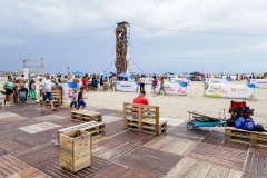 Matinhos, 27 de janeiro de 2024 - Estrutura da Arena Verão Maior Paraná em Caiobá.