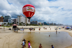 BALÃOJaneiro, 27 de janeiro de 2024 - Balão na estrutura da Arena Verão Maior Paraná em Caiobá.