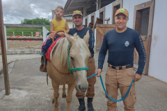 Terapia com cavalos oferecida pela PMPR colabora na qualidade de vida de pessoas com deficiência 