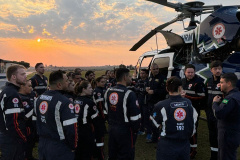 Sesa realiza curso de operador de suporte médico para atendimentos com helicópteros no Paraná