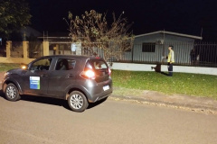Sanepar faz pesquisa de vazamento noturna no centro de Cascavel C