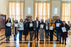 Professores da rede estadual são homenageados após concluírem intercâmbio internacional pelo Ganhando o Mundo Professor