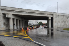 Viaduto SJP passagem inferior liberada 