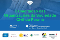 Governo do Estado fará capacitação para instituições que atendem  crianças e adolescentes de todo Paraná