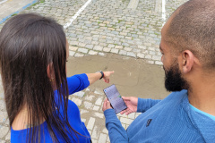 SANEPAR REGISTRO VAZAMENTOS NA RUA