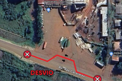 Duplicação da BR-469 em Foz do Iguaçu tem desvio para construção de novo bueiro 