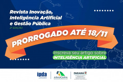 INOVAÇÃO: Submissão de artigos para revista de Inovação, IA e Gestão Pública são prorrogadas até dia 18