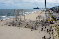 Estruturas estão sendo montadas em Matinhos e Pontal do Paraná para os shows do Verão Maior Paraná