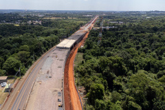 Duplicação da Rodovia das Cataratas chega a 42,4% com serviços em todo o trecho