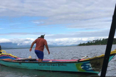 Operação do Instituto Água e Terra (IAT) contra a pesca predatória nas baías de Antonina e Paranaguá.