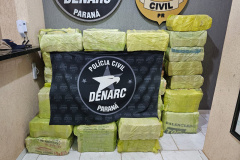PCPR apreende mais de 980 quilos de maconha e prende quatro em flagrante em São Miguel do Iguaçu