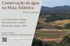 Sanepar convida para Webinar "Conservação da Água na Mata Atlântica"