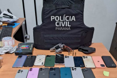  PCPR prende homem por receptação e recupera 16 celulares na Capital 